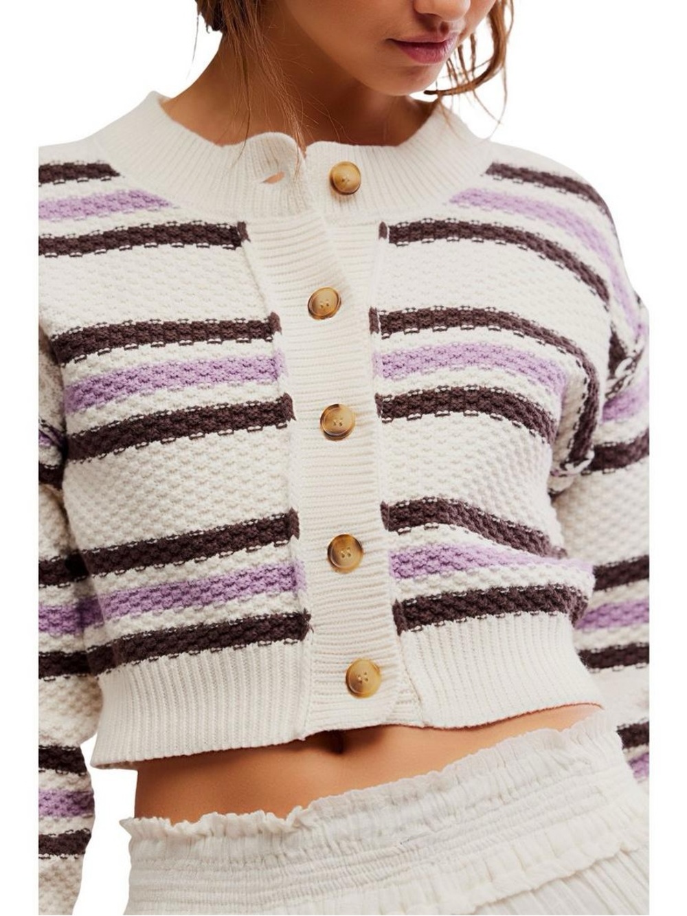 NWOT Women's Free People Lila Stripe Cardigan